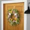26" Pink & Yellow Rose & Hydrangea Floral Spring Wreath